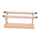 thumbnail image 1 of Organizador de joyas con base de madera, expositor multiusos para pulseras 2 niveles, 1 of 9