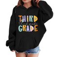 thumbnail image 3 of Mercatoo Girls 3rd Grade Ho𝐨dies Bac𝐤 to School Outfit Third Grade Oversized Pullover First Day of School Graphic Sweatshirts, 3 of 7