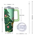 thumbnail image 2 of 30 oz Christmas Elk Ornaments Tumbler with Handle and Straw, Stainless Steel Insulated Cup 30 oz, Leak Proof Holiday Mug, Festive Gift, 2 of 5