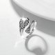 thumbnail image 3 of Anillo de cuchara de plata 925, estilo vintage, con turquesa, ajustable, ideal para un compromiso inspirador., 3 of 9