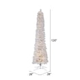 thumbnail image 2 of Vickerman 10' x 28" White Pencil Artificial Christmas Tree, Warm White 8 function 3MM LED Lights, 2 of 2