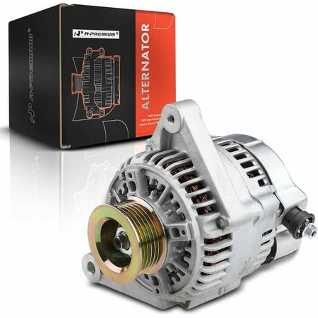 A-Premium Alternator Compatible with Toyota Corolla 1998-2002 & Chevrolet Prizm 1998-2002, 80Amp 12V Clockwise 6-Groove Pulley, Replace# 101211-9960, 270600D010