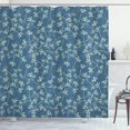 thumbnail image 1 of Ambesonne Floral Shower Curtain, Twiggy Spring Petal Blue, 69"Wx70"L, Pale Green Slate Blue, 1 of 3