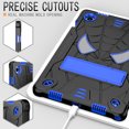 thumbnail image 3 of SaniMore Case for Samsung Galaxy Tab A8 10.5" 2022 SM-X200/X205, Screen Protector & Shoulder Strap & Hidden Bracket & Pen Slot Heavy Duty Protective Shockproof Hybird Shell, Black+Blue, 3 of 6