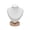 S White, variant on Necklace Display Bust Storage Organizer Pendant Chain Stand Holder for Dresser White L