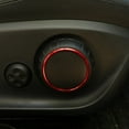 thumbnail image 3 of 3pcs Car Adjustment Switch Knob Ring Cover Trim Red For A B Gla Cla Class W176 W117 W246 C117 A180, 3 of 5