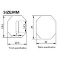 thumbnail image 4 of 3X Japanese Kitchen Knives Chef's Knife Replacement Octagonal Wooden Handle, 4 of 8