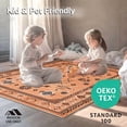 thumbnail image 4 of ODIKA 5'x7' Machine Washable Non-Slip Area Rug, Warm Arrangement High Traffic Rug, Orange, 20173, 4 of 7
