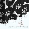 thumbnail image 6 of Paw Prints and Bones Shower Curtain 36"x72" ,Bathroom Decorative Shower Curtains Set with 12 Hooks,Modern Waterproof Washable Shower Curtain, 6 of 6