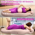 thumbnail image 3 of Almohada inflable de embarazo KSFJEU para todo el cuerpo y maternidad, 3 of 7