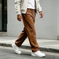 thumbnail image 2 of Baggy Sweatpants for Men Sport Straight Leg Athletic Sweat Pants | Drawstring Gym Running Pants, Cool Casual Streetwear, with Pockets, 5XL, 2 of 4
