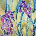 thumbnail image 4 of Stained Glass Window Film, Decorative Window Privacy Film for Bathroom,Front Door,Home, Sun Blocking Heat Control,Static Cling, Irises, 23.6inch x 35.4inch, 4 of 6