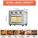thumbnail image 4 of Panana Horno tostador compacto Airfryer, 1400 W 21 QT con multifunción 6 en 1 y amplio rango de temperatura, horno freidora de aire con temporizador de 60 minutos/apagado automático, horno de encimera, 4 of 5