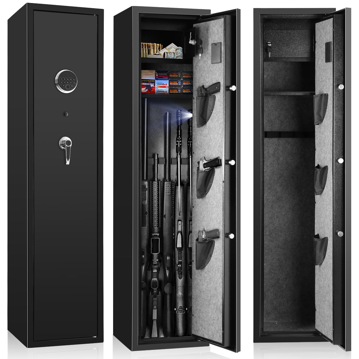 Stack-On 8-Gun Cabinet Security Safe Rifles Short Gun Key Coded Lock Storage NEW 