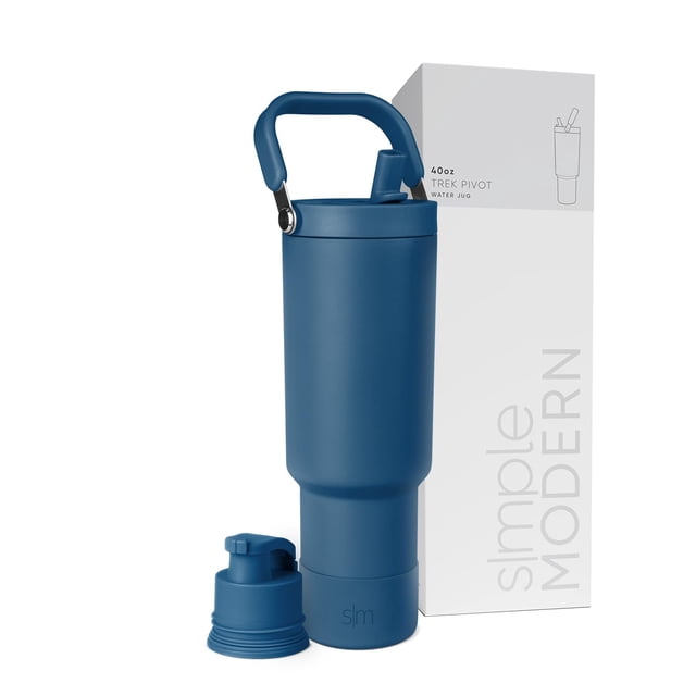 Botella de agua Simple Modern Trek Pivot 1.2 L con asa