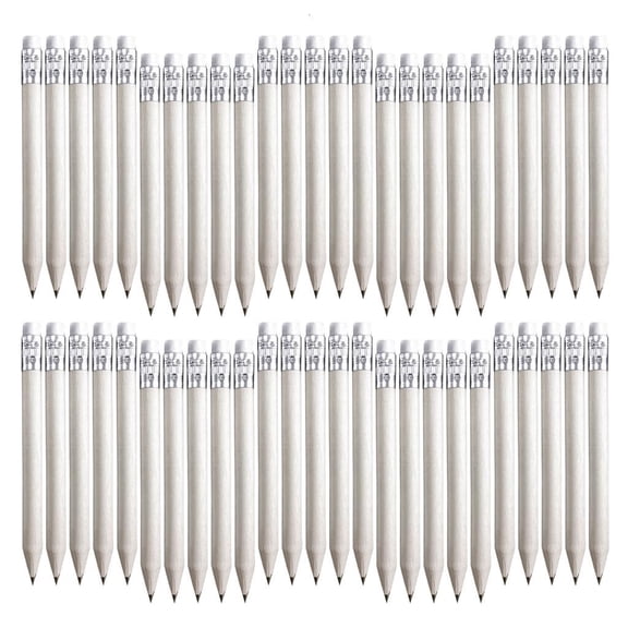 Ywmsfl 50 Pieces Small Golf Pencils with Rubbers Half Pencils Mini Pencils Golf Pencils