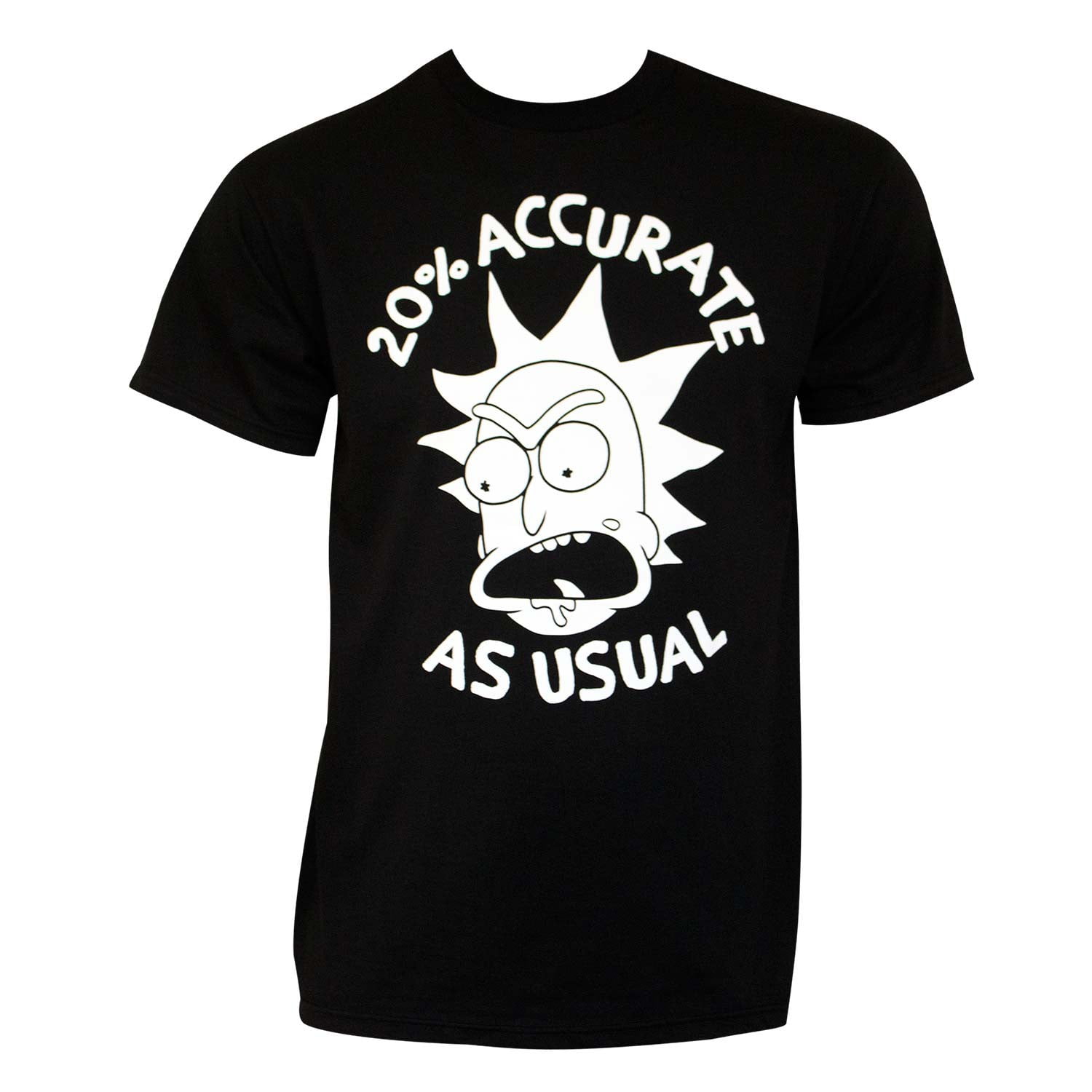 Black 20 percent Accurate T-Shirt-Large 