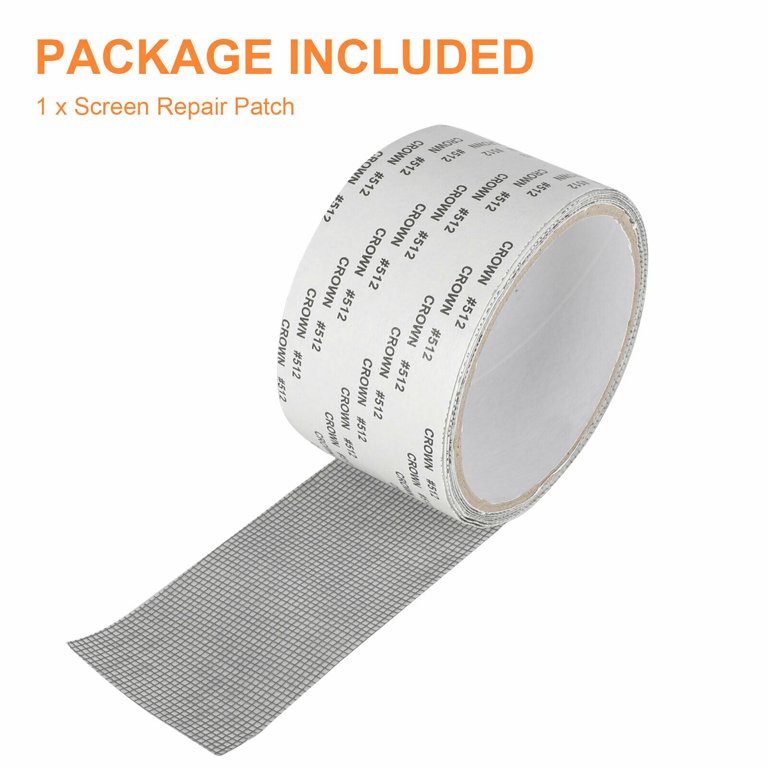 TSV 2pcs Window Screen Repair Kit Tape, Strong Adhesive & Waterproof  Fiberglass Covering Wire Mesh Repair Patch Tool, for Window Screen and  Screen Door Tears Holes Screen, 5*200cm/2*78.7in 