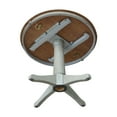 thumbnail image 5 of International Concepts 36" Round Top Pedestal Table With 12" Leaf - Dining Height - Distressed Hickory/Stone, 5 of 9