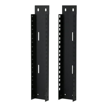 Rockville RAIL6U 6U Reversible Rack Rails With M5 Circle or Square Screw Holes
