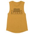 thumbnail image 1 of Skyline Athens Greece Women's Muscle Tank 2X-Large Antique Gold, 1 of 5