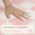 thumbnail image 3 of GYTY Checkered Pink Bathroom Rugs, 24" x 16", Fluffy Rug, Absorbent Microfiber Ultra Soft Bath Mat Washable, Non-Slip Bath Mats for Bathroom, Cute Floor Mat for Tub, Shower, Bedroom, 3 of 9