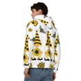 thumbnail image 4 of Uemuo Sunflower Gnome for Men's Fashion Full-zip Hoodies & Sweatshirts with Kangaroo Pocket, Zip-up Hooded Sweatshirt, Moisture Wicking & Breathable-XX-Large, 4 of 5