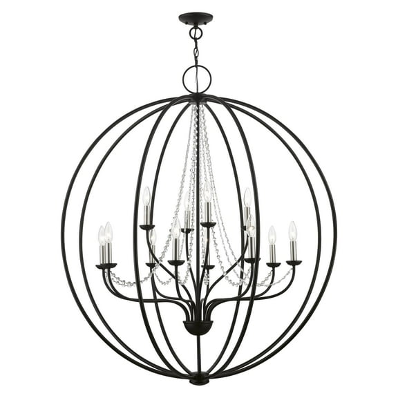 Livex Lighting - Arabella - 12 Light Grande Foyer Chandelier In Shabby Chic