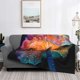 thumbnail image 2 of Fotbe Bioluminescent Underwater Flower Manta de Franela con Estampado, Manta Ultrasuave para Cama, Sofá, Auto, Hipoalergénica y Antibolitas-80"x60", 2 of 6