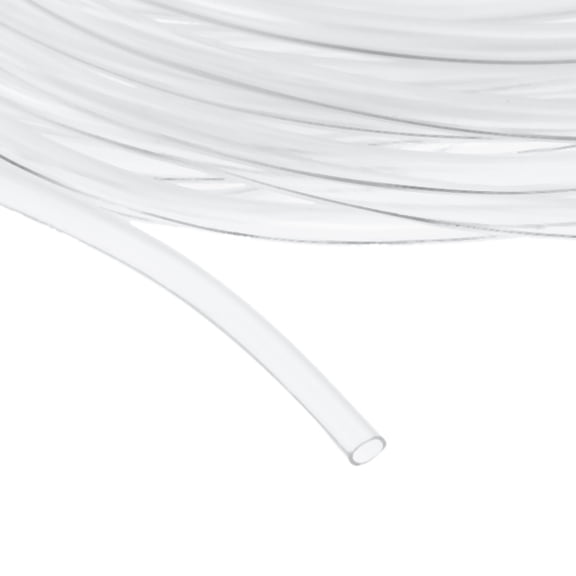 Uxcell Clear Tubing, 1.5mm ID x 2.2mm OD - 12.5ft Tube Lightweight Vinyl Hose, Transparent Flexible Plastic Water Tubing for Air Oil Water Transfer Aquarium Irrigation