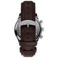 thumbnail image 5 of Timex Mens Waterbury Chronograph 42mm Watch - Brown Strap Blue Dial Stainless Steel Case, 5 of 9
