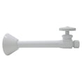 thumbnail image 4 of Westbrass Round Handle Straight Valve with 5 inch Copper Sweat Extension Tube, Powder Coat White, 4 of 5