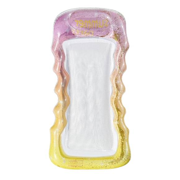 Flotador inflable para piscina, balsa de piscina, flotadores, cama personal para tomar el sol, tapete para fiesta Rosa