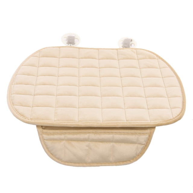 Cojín de felpa delantero y trasero para invierno cálido antideslizante transpirable para asiento de coche JShteea Accesorios para autos y motos