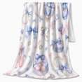 thumbnail image 2 of Artistic Pattern, Festive Holiday Scene, Warm Flannel Blanket for Living Room and Family Room with Detailed Artwork, Art Lovers Christmas Gift, Festive Home Decor, 2 of 9