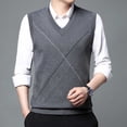 thumbnail image 6 of JIKNTTR Men's Sweater Vest V Neck Slim Fit Casual Sleeveless Knitted Pullover Sweater Fashion Knitwear Pullover Thermal Shirts, 6 of 7