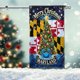 thumbnail image 4 of Bandera de Maryland para la Feliz Navidad, bandera de jardín, banderas de EE. UU. para casas, bandera decorativa para interiores y exteriores, 4 of 5