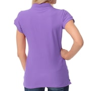 Basico Women Juniors Short Sleeve Slim Fit Polo Shirt 100% Cotton