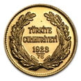 thumbnail image 2 of 1923/XX Turkey Gold 500 Kurush AU (Random), 2 of 2