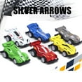 thumbnail image 2 of CNKOO 6Pcs Racing Car Model No Battery Require Fall-resistant 1/64 Scale Simulate Pull Back Car Model Kids Gift for Children, 2 of 10
