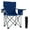 Navy, variant on Gymax Oversized Camping Chairs Heavy Duty Outdoor Folding Chair w/Cooler Pouch Navy