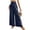 Navy, variant on Laqbezok Women's High Waist Smocked Palazzo Pants, Wide Leg Casual Trousers, Loose Flowy Summer Beach Vacation Slacks