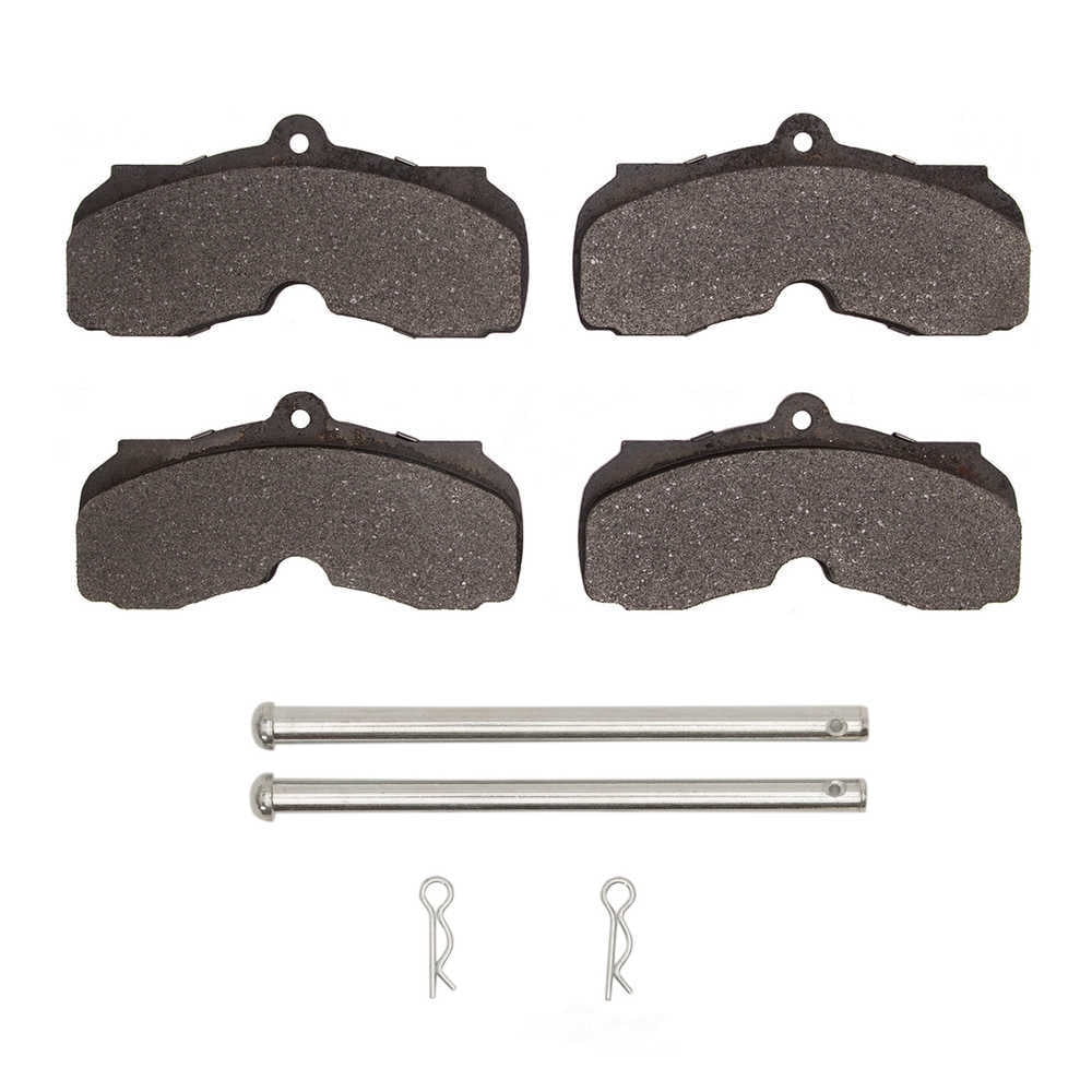 Dynamic Friction Company 1551-0003-01 DFC 5000 Advanced Brake Pads - Semi Metallic and Hardware Kit