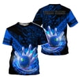 thumbnail image 5 of Personalized Bowling 3D Shirt for Men Women, Custom Name and Team Name Bowler Gift shirt, 3D All Over Printed Shirt (Grey, S), 5 of 10