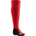 thumbnail image 3 of Under Armour Adult Team Over-The-Calf Socks, 1-Pair, Red/Black/White, Large, 3 of 3