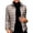 Khaki, variant on Womens Cropped Puffer Jacket - Quilted Packable Lightweight Winter Coat - Stand Collar Long Sleeve Full Zip Windproof Insulated Snow Coats