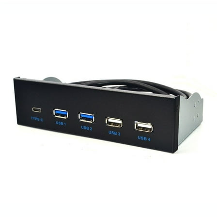 5.25" USB 3.1 Front Panel USB Hubs 2Ports USB3.0   2Ports USB2.0   1Port TypeC with TypeE Connectors for Desktop