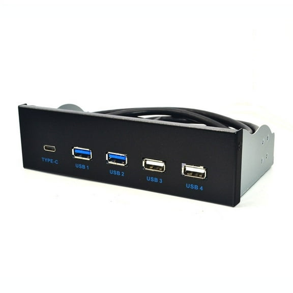 5.25" USB 3.1 Front Panel USB Hubs 2Ports USB3.0   2Ports USB2.0   1Port TypeC with TypeE Connectors for Desktop