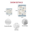 thumbnail image 7 of Light Blue Coastal Kitchen Dish Towels for Drying Dishes Set of 2, Vintage Ocean Nautical Starfish Coral Striped Waffle Weave Microfiber Hand Tea Bathroom Towels Quick Dry & Absorbent Towel 12x12, 7 of 7