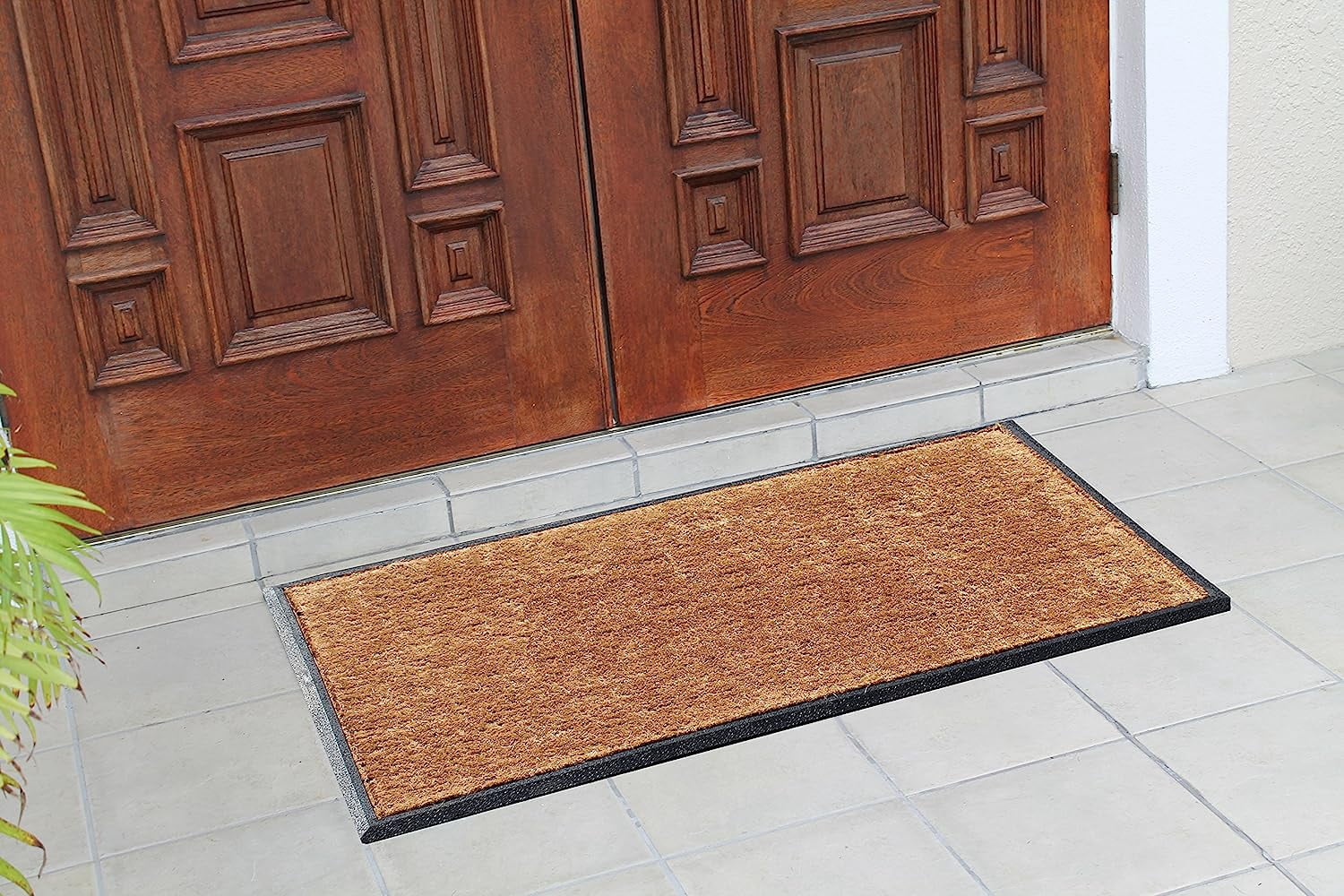 A1HC Natural Coir and Rubber Large Door Mat,Thick Durable Doormats for Indoor Outdoor Entrance,Heavy Duty,Thin Profile Door Mat,Long Lasting Front Door Entry Doormat, 30"x48"